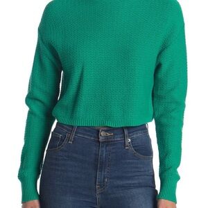 Green Nordstrom Crop Sweater